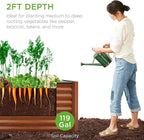 Best Choice Products 4x2x2ft Outdoor Metal Raised Garden Bed, Deep Root Planter - Image 2