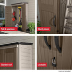 Rubbermaid Vertical Resin Outdoor Storage Shed - Image 6