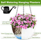 12 inch Hanging Planters for Indoor Plants, 2 Pack Self-Watering Hanging - Image 5