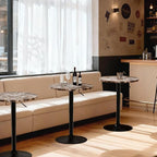 Shahoo Bar Table, Adjustable Height Pub Table 27.4-36 Inches, Cocktail Table - Image 7