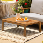 Idzo Jasper Solid Acacia Wood Loveseat Patio Set - Image 5