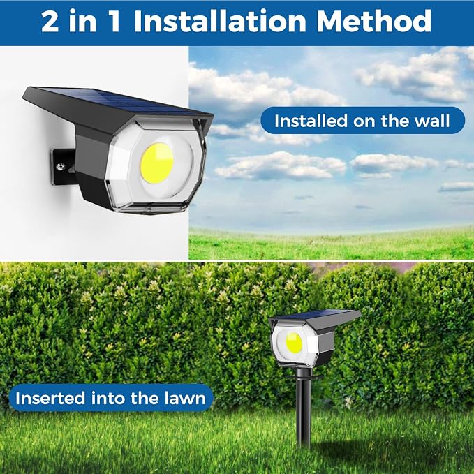 Peasur 4 Pack Solar Spot Lights - Image 4