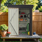 Greesum 5×3FT Outdoor Storage Shed, Metal Patio Storaged Sheds - Image 7