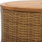 SAFAVIEH Couture Collection – Anguilla Faux Wicker Indoor/Outdoor Storage - Image 7