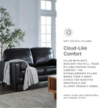 Signature Design by Ashley Bryceview Mid-Century Leather Match Tufted Loveseat - Image 10