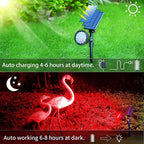 JSOT 4 Pack Halloween Solar Spot Lights Outdoor- RGB Solar Lights Outdoor - Image 8