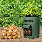 Delxo 5 Pack 7 Gallon Potato Growing Bags, Planter Garden Grow Bags - Image 7
