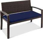 Best Choice Products Outdoor Bench 2-Person Wicker Garden Patio Benches Seating by BestChoiceProducts