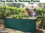 Plant & Plot Galvanized Raised Garden Beds Outdoor // 6×2×2 ft Planter Raised - Image 4