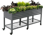 Rolling Elevated Raised Garden Bed-V Series, 1000 Lbs Weight Capacity, Outdoor by VegoGarden