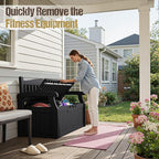 80-Gallon Outdoor Storage Bench, Waterproof Deck Box - Image 7