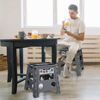 Delxo Folding Step Stool 13 inch Height Heavy Duty Foldable Step Stools - Image 4