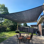 SUNLAX Sun Shade Sail 10' x 16' Graphite Grey Rectangle Canopy Sail Shade Cover by SUNLAX