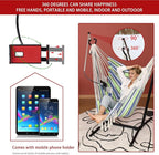 ZEYU Hammock Chair with Stand Double Hammock Chair Bohemian Style with Tassel - Image 3