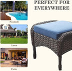 Belord Outdoor Ottomans for Patio Foot Rest - Image 6
