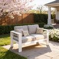 Kiss the Water Outdoor Patio Furniture Loveseat Sofa, All-Weather Metal by KisstheWaterPatioTool