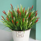 alyptus Artificial Flowers Outdoor 12 Bundles Fake Plants Outside Red Flower - Image 7