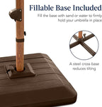 Best Choice Products 10ft Square Cantilever Patio Umbrella w/Base Included - Image 4