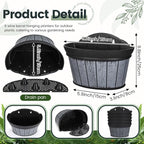 Layhit 6 Pcs Wall Hanging Planters Outdoor Pot Planter Wine Barrel Planter - Image 2