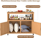 Mederlo Wooden Patio Bar Table Set - Image 3