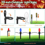200 Pack Christmas Light Stakes 8.5"-10" - Image 4
