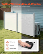 VEVOR Outdoor Privacy Screen, 50in H x 50in W Air Conditioner Fence, 3-Panel - Image 5