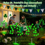 4 Pack St Patricks Day Solar Outdoor Lights, 80 LED St Patricks Day Decorations - Image 7