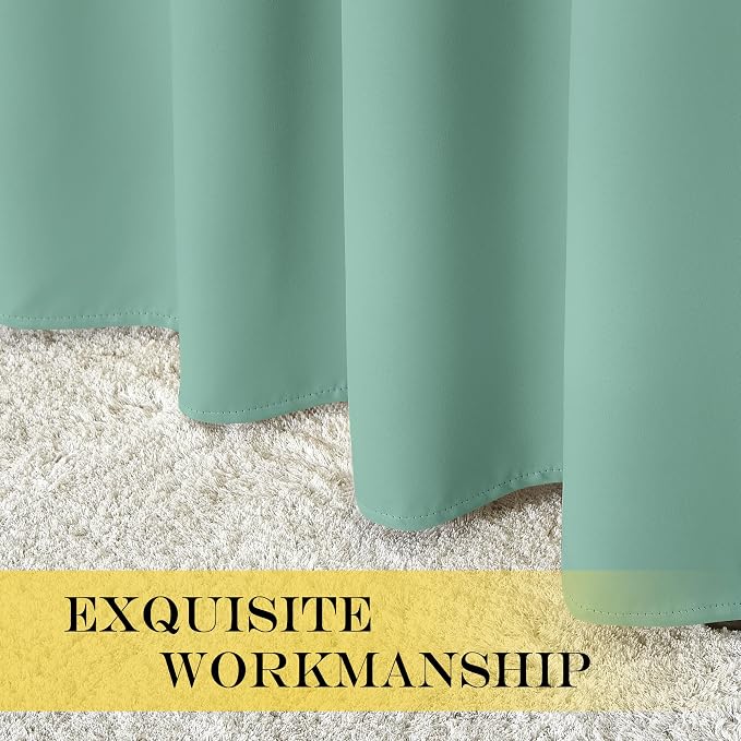 NICETOWN Blackout Curtains for Sliding Glass Door Room Divider Noise Reduce - Image 6