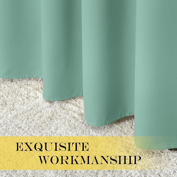 NICETOWN Bedroom Curtain Room Darkening Drapery 102 inches Length - Image 6