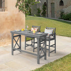 41" Outdoor Bar Table, HDPE Adirondack Outdoor Bar Table, All Weather Outside - Image 8