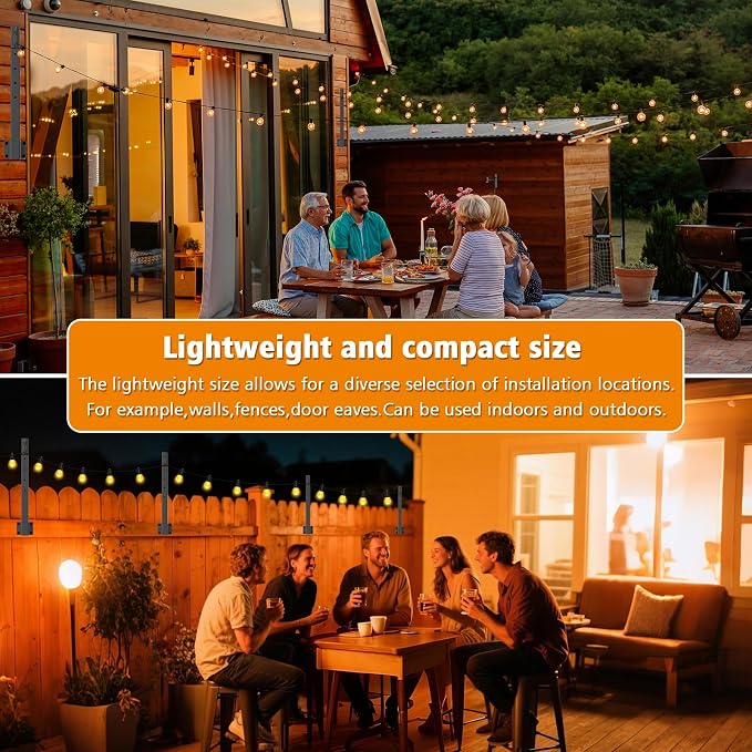 10 Pack String Light Poles, 2.8 Ft Light Poles - Image 5
