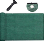 LOVE STORY 3'x10' Dark Green Balcony Screen Privacy Fence Cover UV Protection - Image 2