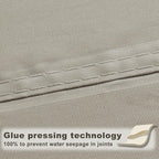 SUNNY GUARD Waterproof Sun Shade Sail 9'x12'x15' Taupe Right Triangle UV Block - Image 4