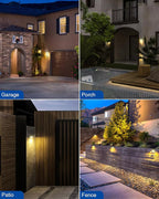 Peasur Solar Lights Outdoor Waterproof, Solar Security Fence Lights - Image 6