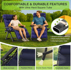 Suteck Zero Gravity Chair Set of 2, Reclining Camping Lounge Chair w/Removable - Image 5