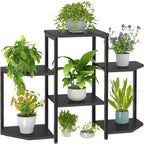 Plant Stand Indoor, 6 Potted Plant Stand, 6 Tiers Large Flower Holder, Planter by Asgolion