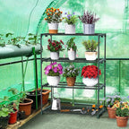 Ohuhu Plant Greenhouse Shelves 4 Tier 2 Pack Extra-Wide Stable Green House - Image 5