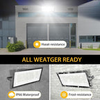 2 Pack 800W LED Flood Light Outdoor, 3750W Equivalent Super Bright FloodLight - Image 5