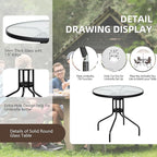 Vongrasig 6 Pieces Folding Patio Dining Set, All Weather Small Metal Outdoor - Image 6