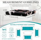 14Pcs Stretch Patio Cushion Covers, Outdoor Couch Covers Replacement, Outdoor - Image 2