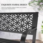 VINGLI 50" Outdoor Bench Metal - Image 5