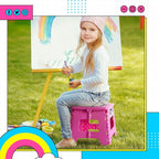 Delxo Folding Step Stool 9 inch Non-Slip Foldable Stools Up to 300 LBS Kids - Image 7