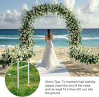 RUBFAC 94" Metal Wedding Arch Frame, Garden Arbors and Arches Party Archway - Image 4
