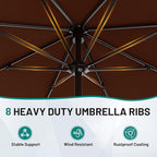 AreShark 9 FT Patio Umbrella for Outdoor, Outdoor Table Umbrella - Image 3