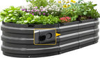 KING BIRD Raised Garden Bed Kit 2026 Upgraded 10-Minute Assembly Galvanized by KINGBIRD