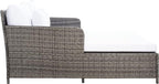 Safavieh Outdoor Collection Cadeo Grey Brown/White Cushion Daybed PAT7500C - Image 9