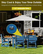 GREENVINES 7-Piece Outdoor Dining Set | HDPE | Patio Table and Chairs Sets - Image 5