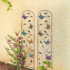 SUNNYPARK Set of 2 Butterfly Metal Garden Trellis - Image 5