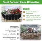 Riare 6 Pack 30 Inch Black Felt Window Box Liners- Fabric Trough Planter Basket - Image 4