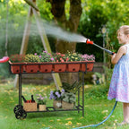YBING Elevated Garden Bed with Wheels Outdoor 42x17x30in Elevated Raised - Image 7